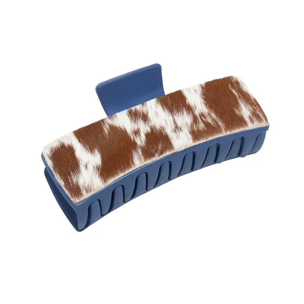 Sage Serenade Hair Comb Clip - Brown & White - Accessories