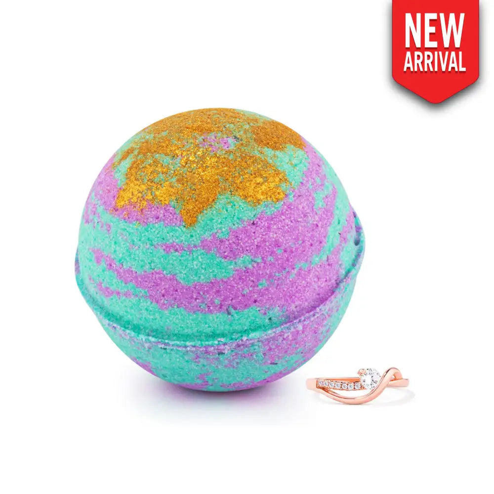 Santal Vanilla 10oz Mystery Jewelry Bath Bomb - Bath Bomb