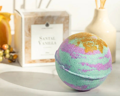 Santal Vanilla 10oz Mystery Jewelry Bath Bomb - Bath Bomb