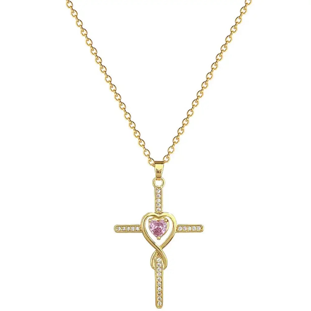 Saved By Grace – Pink Necklace