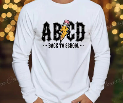 School Rocks – White Small / Long Shirt