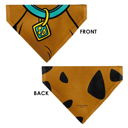 Pet Bandana - Scooby Doo Character Close-Up SD Dog Tag Brown - Pet Bandanas