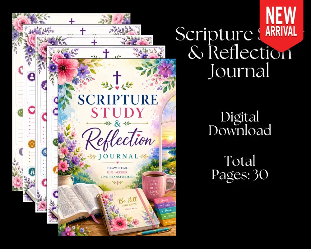 Scripture Study & Reflection Journal - Digital Download