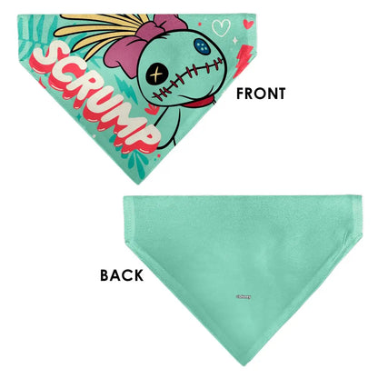 Pet Bandana - SCRUMP Text and Pose Light Blue - Pet Bandanas