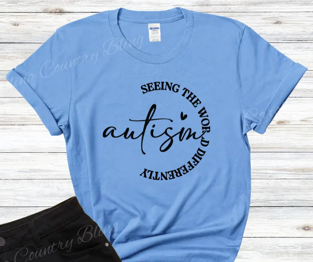 Seeing The World Different – Multi Small / Short / Blue Shirt