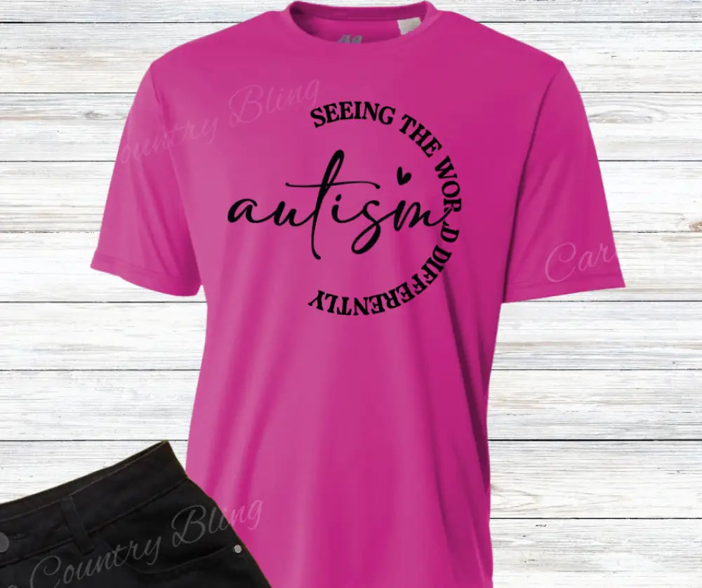 Seeing The World Different – Multi Short / Small / Fuchsia Shirt