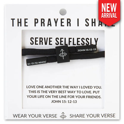 Serve Selflessly John 15:12-13 bracelet