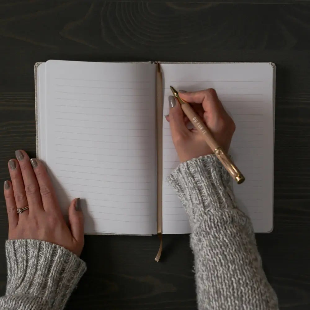 She Believed She Could Fabric Journal Notebooks