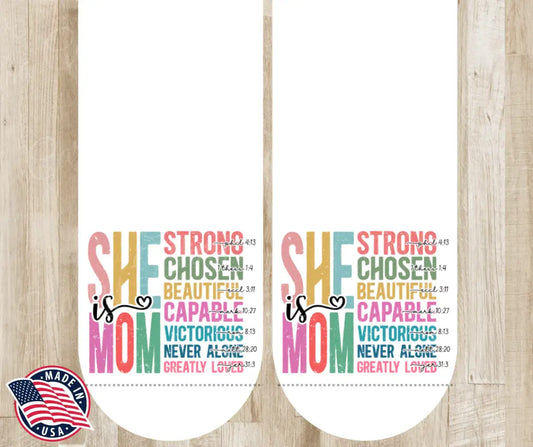 She Is Mom – Multi Socks