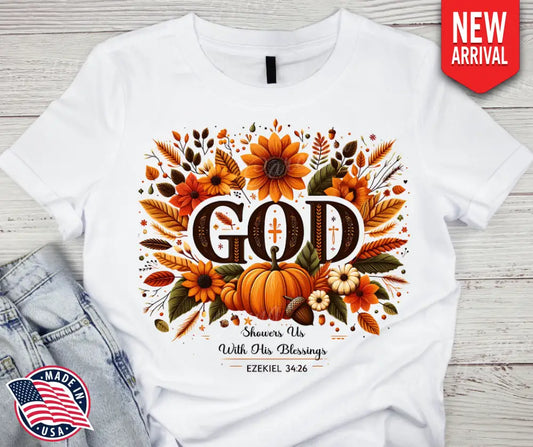 Shower Us with Blessings - Multi Small / Short Shirt