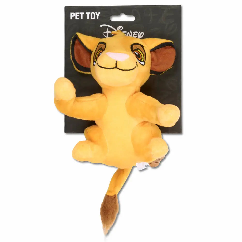 Dog Toy Squeaker Plush - Disney The Lion King Young Simba Full Body Pose - Dog Toy Squeaky Plush