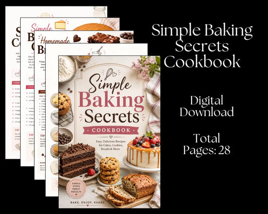 Simple Baking Secrets Cookbook - Digital Download