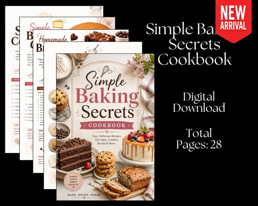 Simple Baking Secrets Cookbook - Digital Download