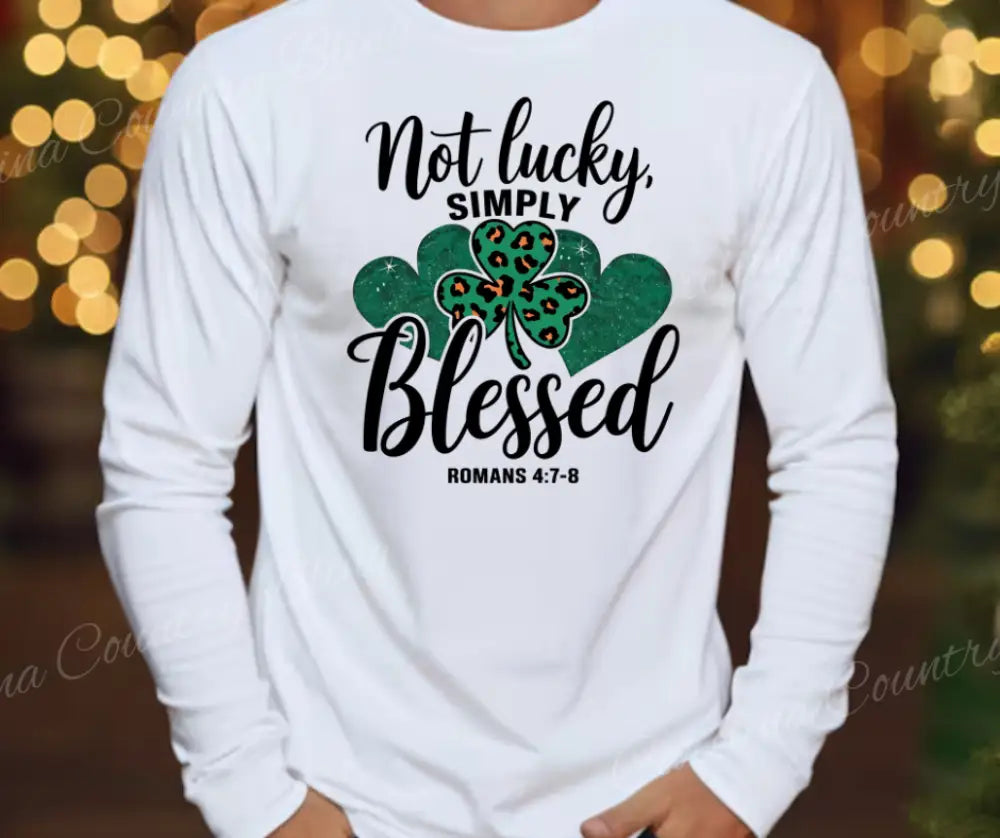 Simply Blessed – White Small / Long Shirt