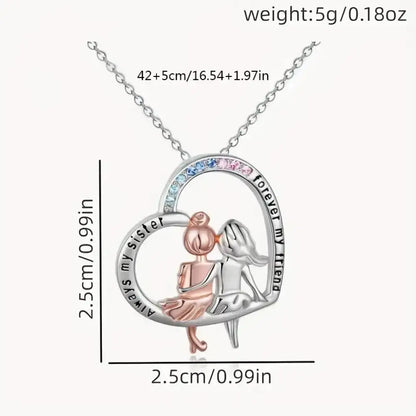 Sister Love – Silver Necklace