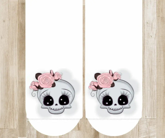 Skullie - White Socks