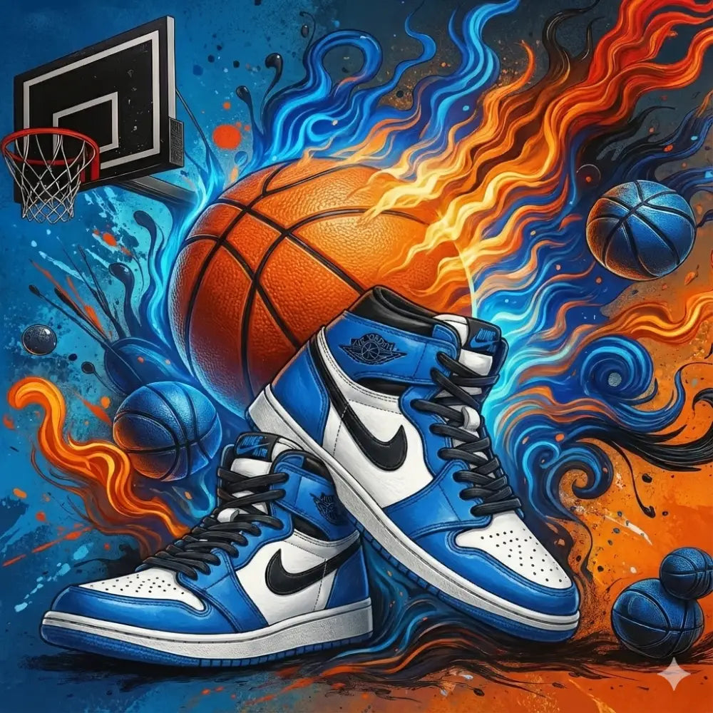 Slam Dunk Fire & Soul - Round / Blue - Art & Craft Kits