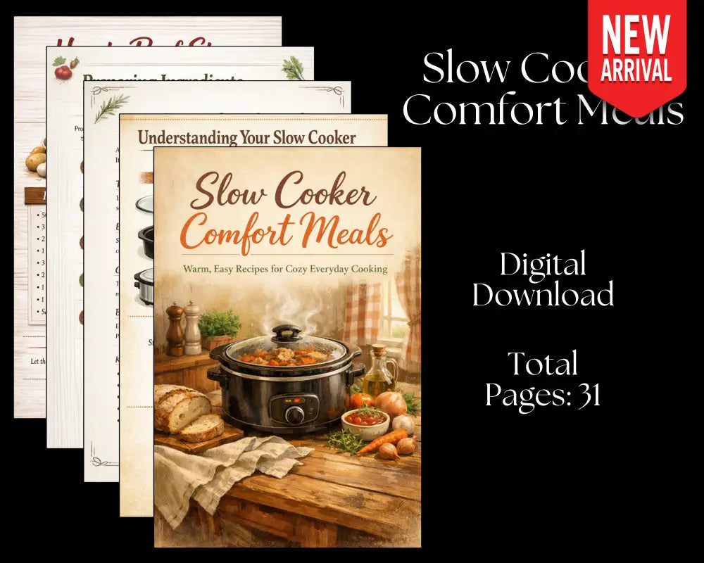 Slow Cooker Comfort Meals - Digital Download
