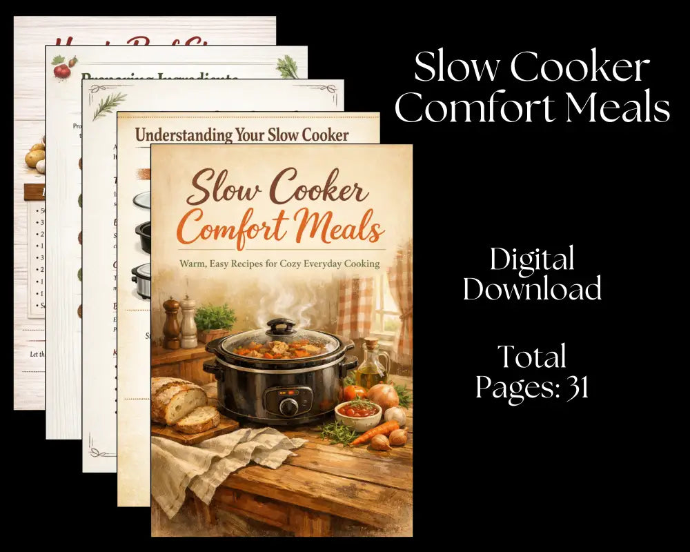Slow Cooker Comfort Meals - Digital Download