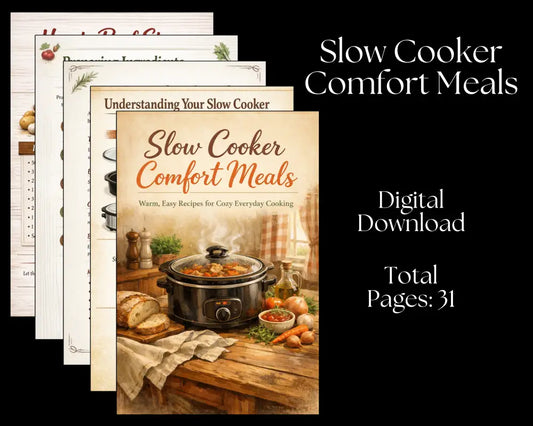 Slow Cooker Comfort Meals - Digital Download