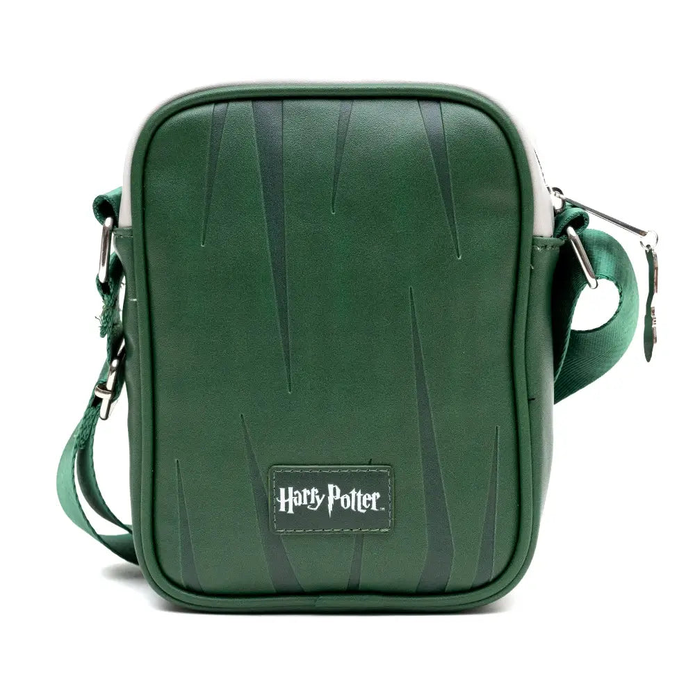 The Wizarding World of Harry Potter Vegan Leather Crossbody Bag with Adjustable Straps Hogwarts Slytherin Quidditch