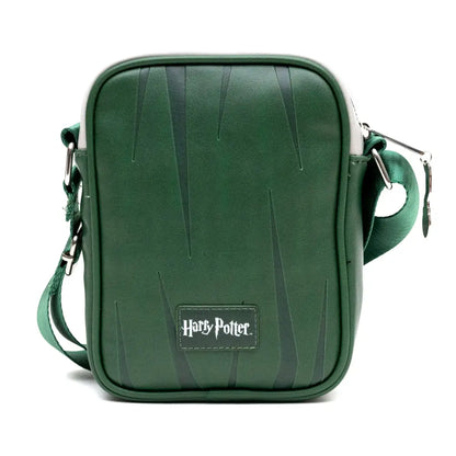 The Wizarding World of Harry Potter Vegan Leather Crossbody Bag with Adjustable Straps Hogwarts Slytherin Quidditch