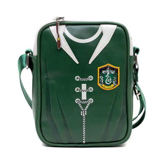 The Wizarding World of Harry Potter Vegan Leather Crossbody Bag with Adjustable Straps Hogwarts Slytherin Quidditch