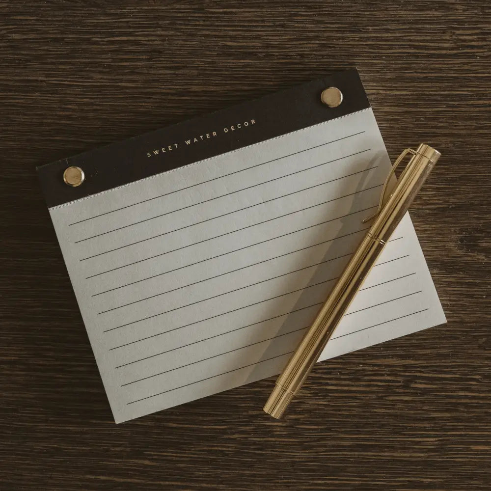 Small Gold Rivet Basic Notepad Notepad