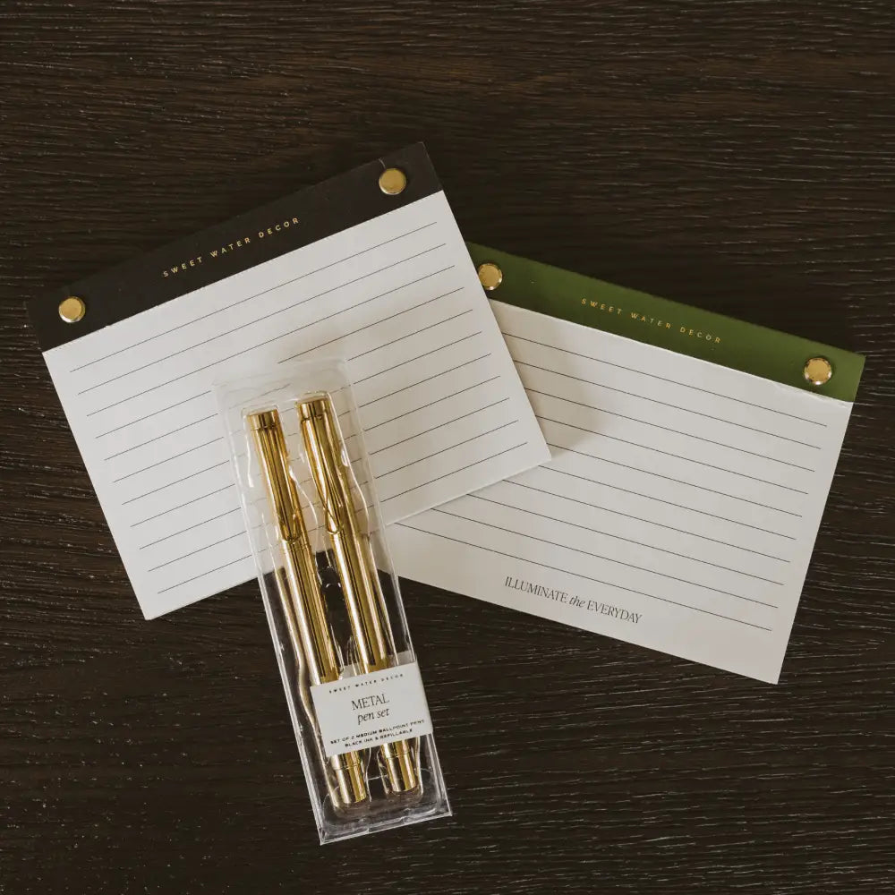 Small Gold Rivet Basic Notepad Notepad