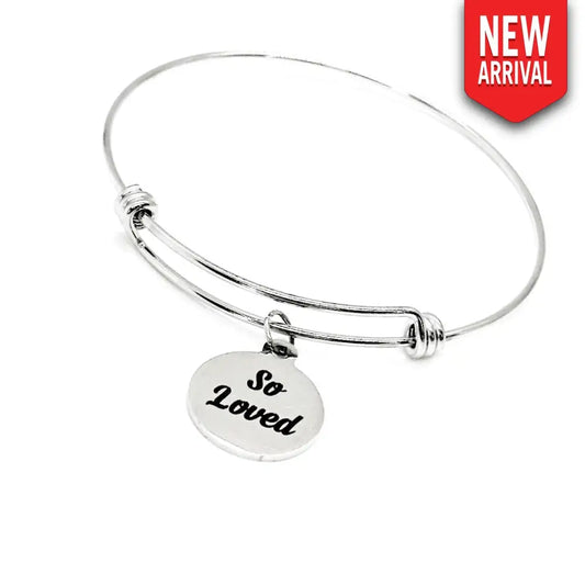 So Loved Charm Bracelet Love Gift Gift For Her Wife Gift Anniversary Wedding Daughter Gift Granddaughter Going To