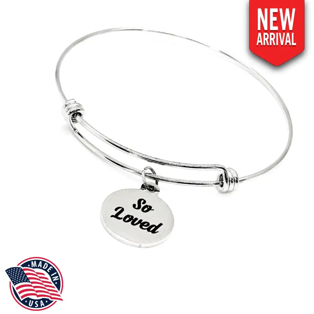 So Loved Charm Bracelet Love Gift Gift For Her Wife Gift Anniversary Wedding Daughter Gift Granddaughter Going To