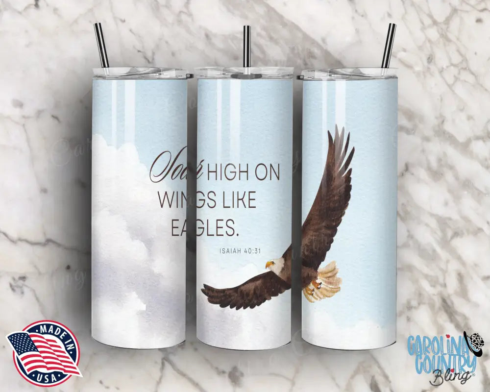 Soar High – Brown Tumbler