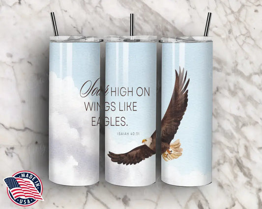 Soar High – Brown Tumbler