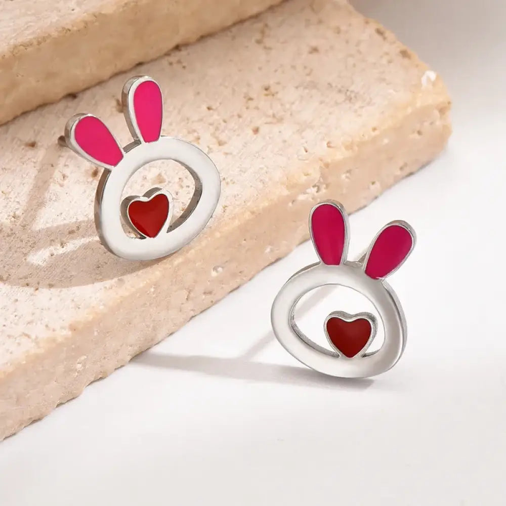Some Bunny Loves You – Pink Earrings