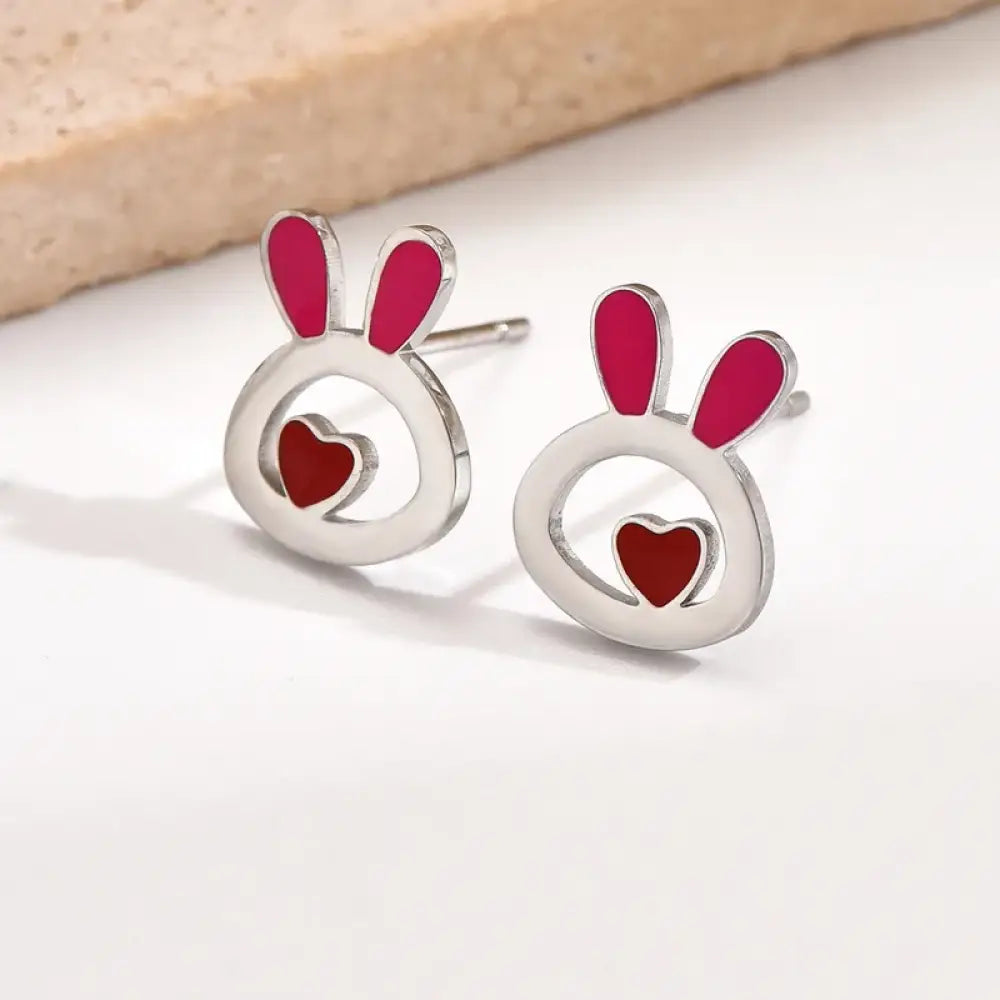 Some Bunny Loves You – Pink Earrings