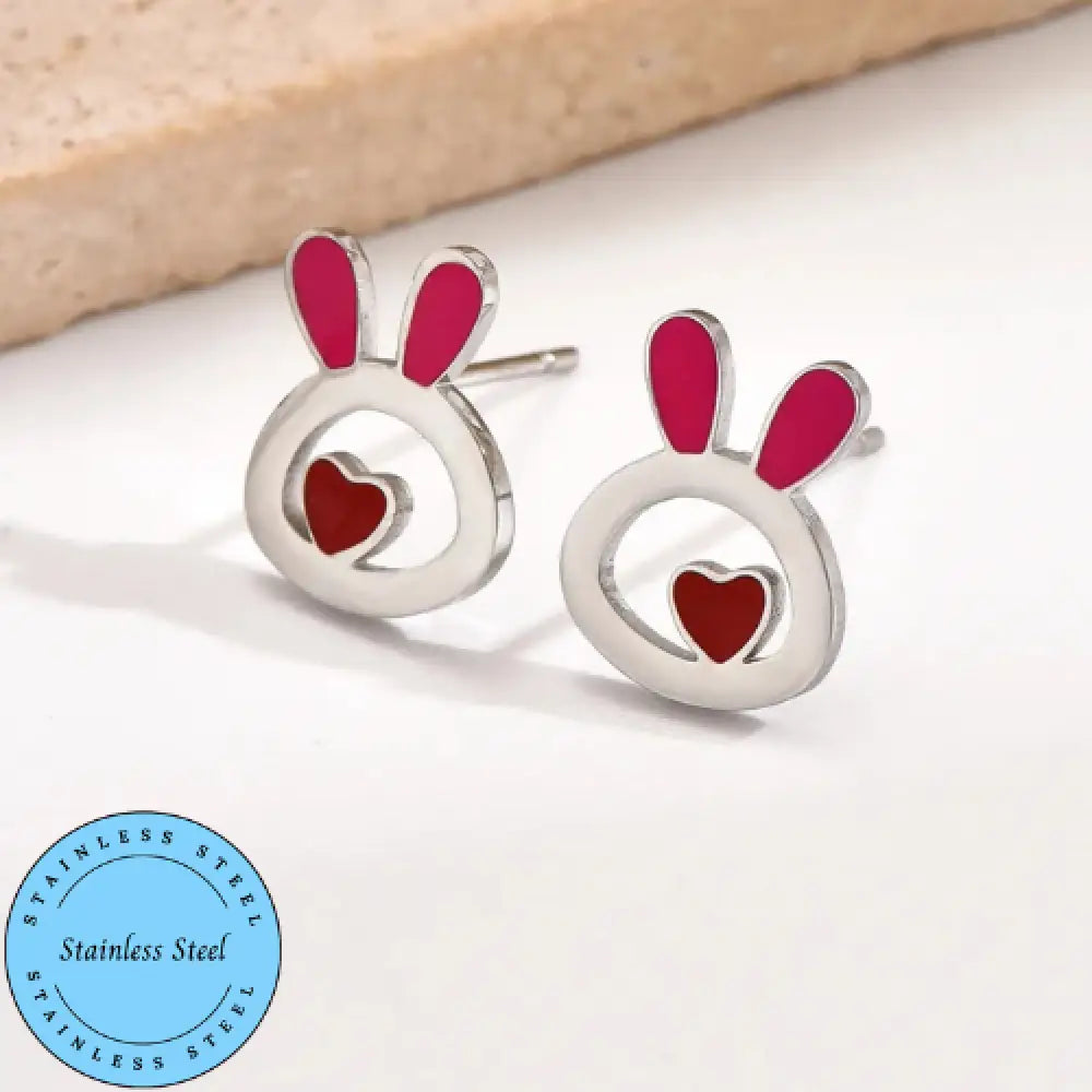 Some Bunny Loves You – Pink Earrings