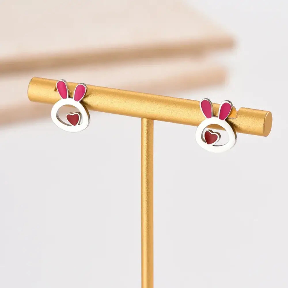Some Bunny Loves You – Pink Earrings