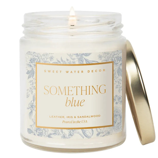 Something Blue Soy Candle - Clear Jar - 9 oz (Luxury Getaway) - Candles