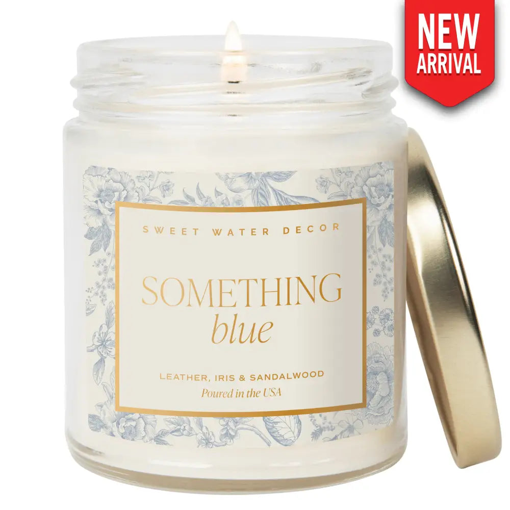 Something Blue Soy Candle - Clear Jar - 9 oz (Luxury Getaway) - Candles