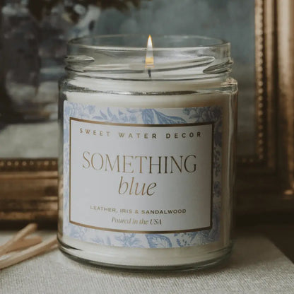 Something Blue Soy Candle - Clear Jar - 9 oz (Luxury Getaway) - Candles