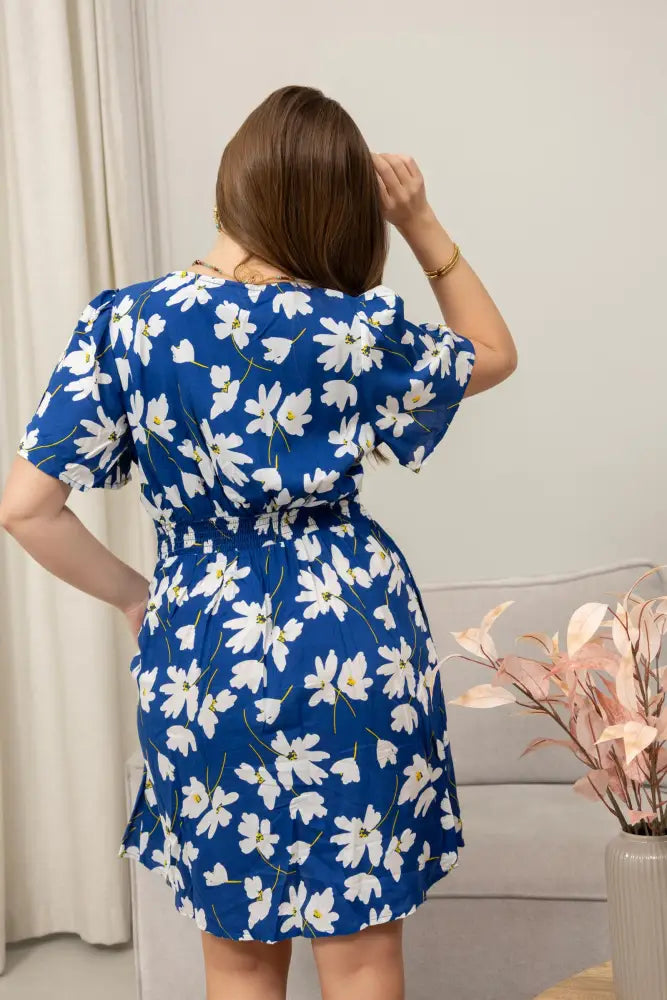 Sophia’s Garden Dress In Blue - Dress & Romper
