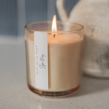 Spa Day Soy Candle - Tinted Glass Jar - 12 oz Candles
