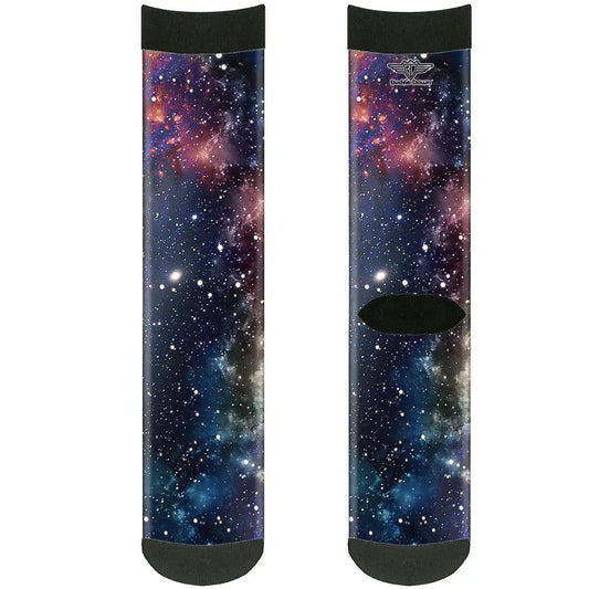 Sock Pair - Polyester - Space Dust Collage - CREW Socks