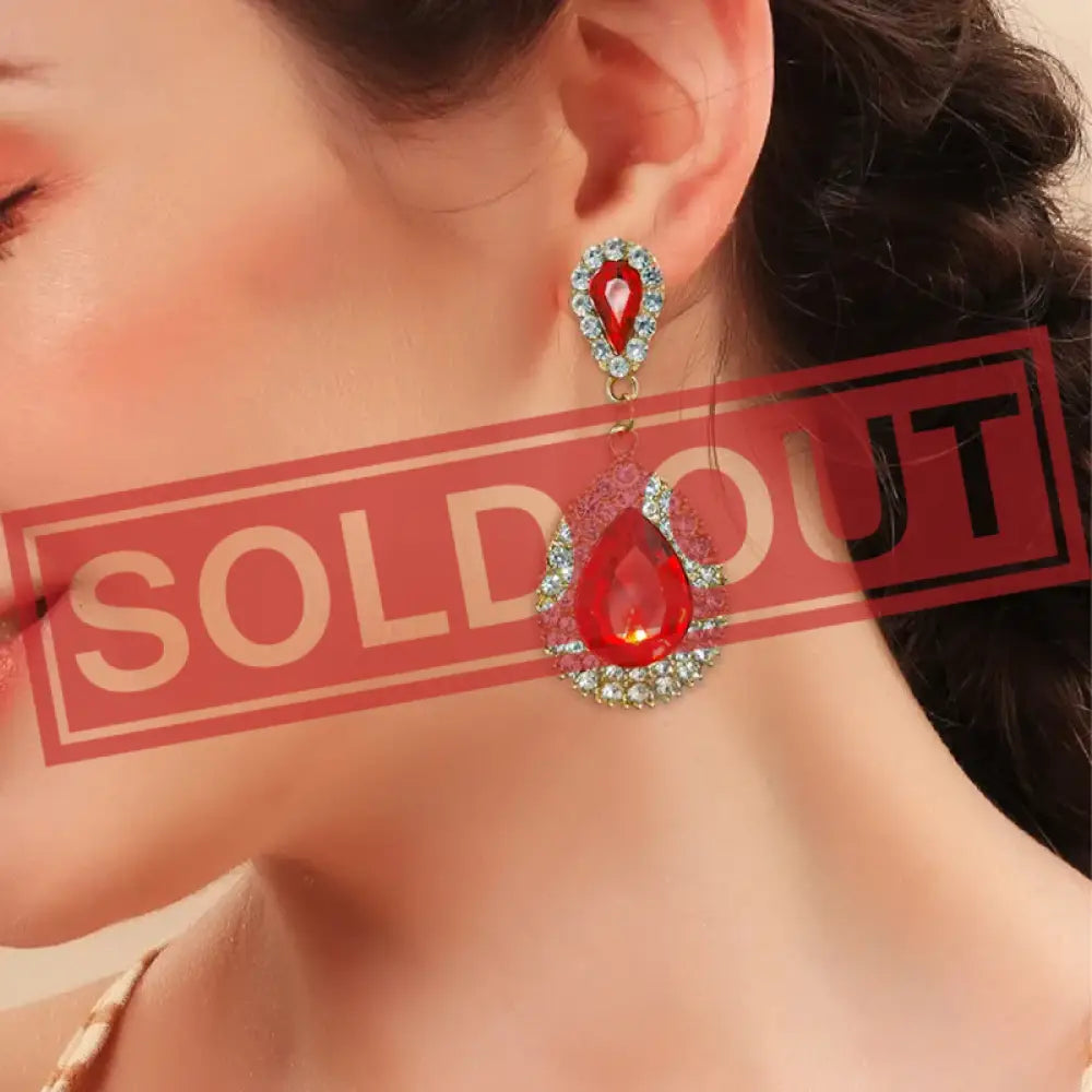 Sparkle And Shine – Red Earrings
