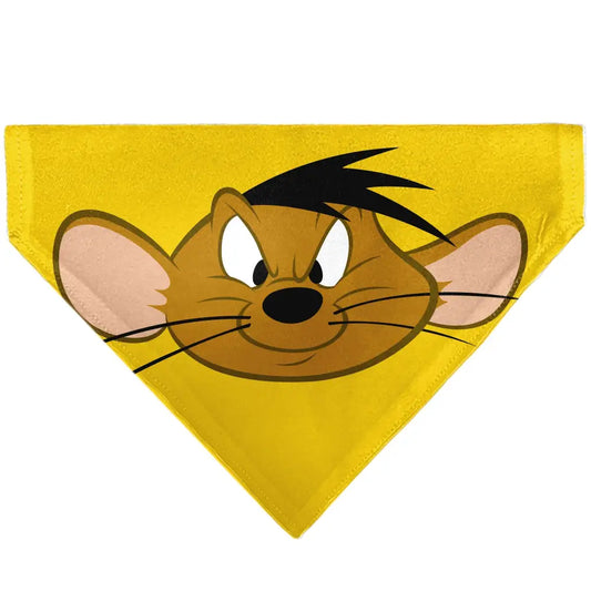 Pet Bandana - LOONEY TUNES Speedy Gonzales Face Close-Up Yellow - Pet Bandanas