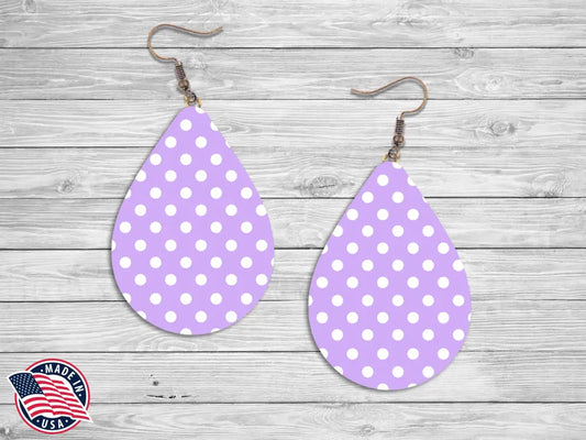 Spotted You First – Purple Earrings