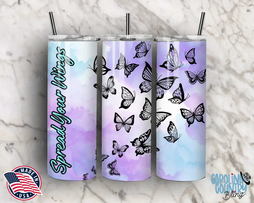 Spread Your Wings – Purple Tumbler