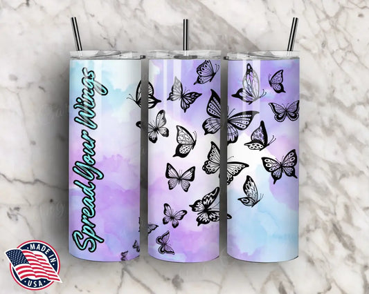 Spread Your Wings – Purple Tumbler
