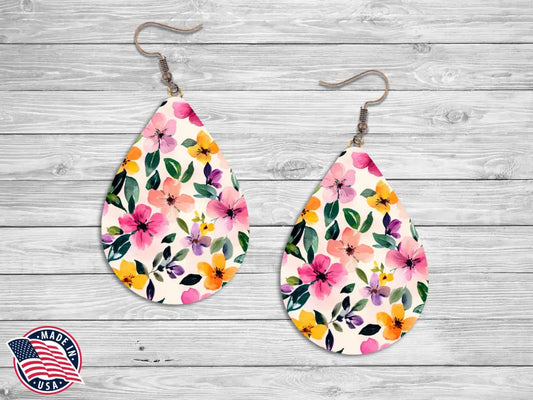 Spring Flowers – Multi Earrings