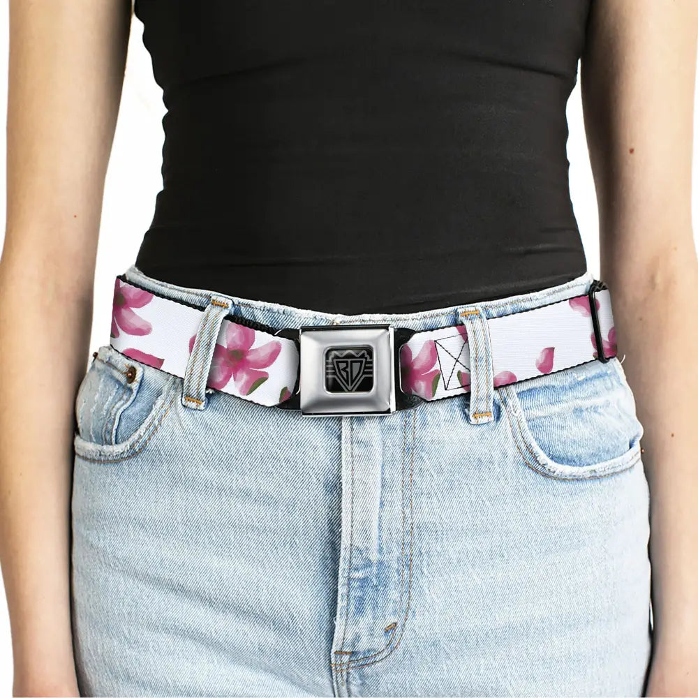 Spring In the Air - Pink Seatbelt Belts